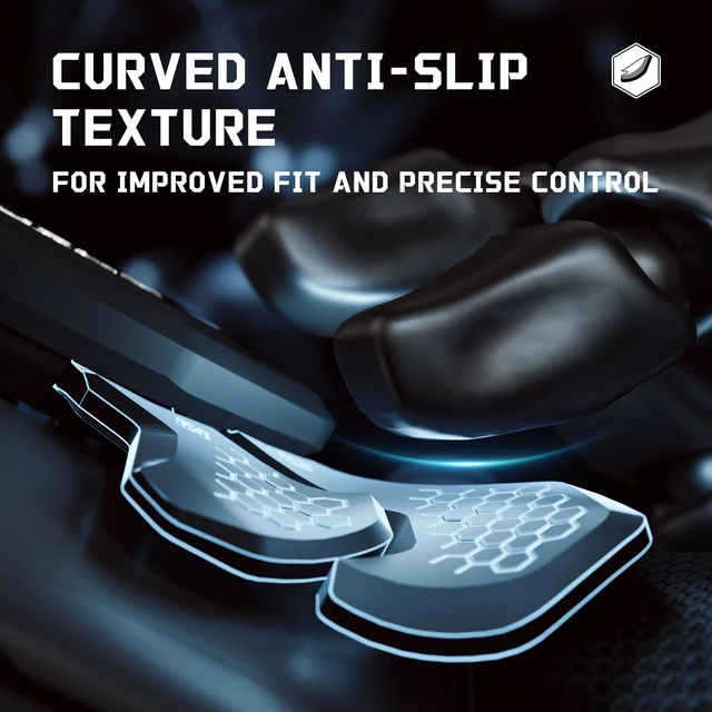 Alt view image 7 of 7 - eXtremeRate BEYOND Back Paddles Kit for PS5 Edge Controller, OLED Display, Redesigned Ergonomic Rubberized Grips Bottom Shell, Remappable 4 Back Buttons Attachment for PS5 Edge Controller - Black