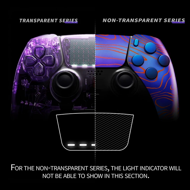 Alt view image 5 of 5 - eXtremeRate Full Set Shell with Buttons Touchpad Cover Compatible with p s 5 Edge Controller, Damascuscamo Replacement Decorative Trim Shell Front Back Plates Compatible with p s 5 Edge Controller
