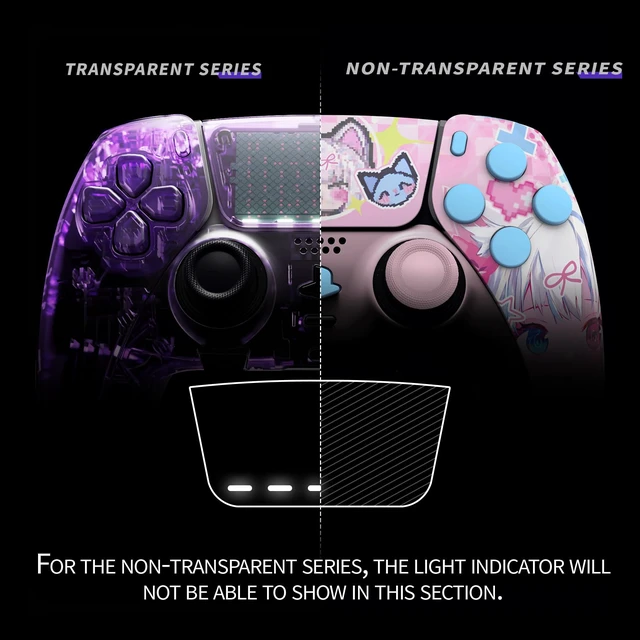 Alt view image 5 of 5 - eXtremeRate Full Set Shell with Buttons Touchpad Cover Compatible with p s 5 Edge Controller, MeWoow Replacement Decorative Trim Shell Front Back Plates Compatible with p-s-5 Edge Controller