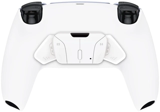 Alt view image 4 of 7 - eXtremeRate Back Paddles Programable RISE4 V4 Remap Kit for PS5 Controller BDM-030 040 050 060, Upgrade Board Redesigned Bottom Shell 4 Back Buttons Set for PS5 Controller - White