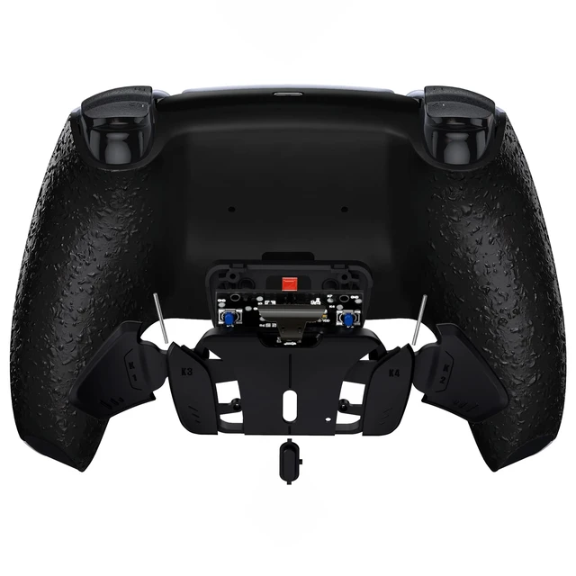 Alt view image 7 of 7 - eXtremeRate Textured Black Programable RISE4 V4 Remap Kit for PS5 Controller BDM-030 040 050 060, Upgrade Board & Redesigned Back Shell & 4 Back Buttons for PS5 Controller - Controller NOT Included