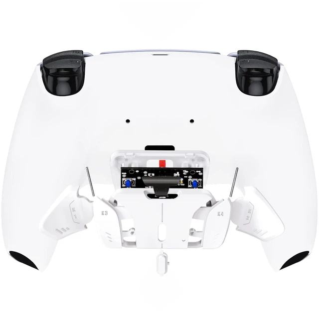 Alt view image 7 of 7 - eXtremeRate Back Paddles Programable RISE4 V4 Remap Kit for PS5 Controller BDM-030 040 050 060, Upgrade Board Redesigned Bottom Shell 4 Back Buttons Set for PS5 Controller - White