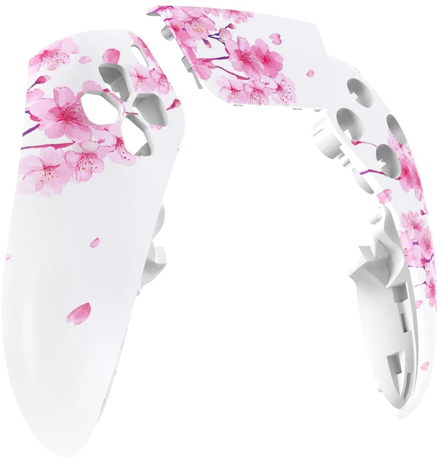 Main image of eXtremeRate Left Right Front Top Shell with Touchpad Compatible with p s 5 Edge Controller, Cherry Blossom Whisper Replacement Faceplate Shell DIY Touch Pad Cover Compatible with p s 5 Edge Controller
