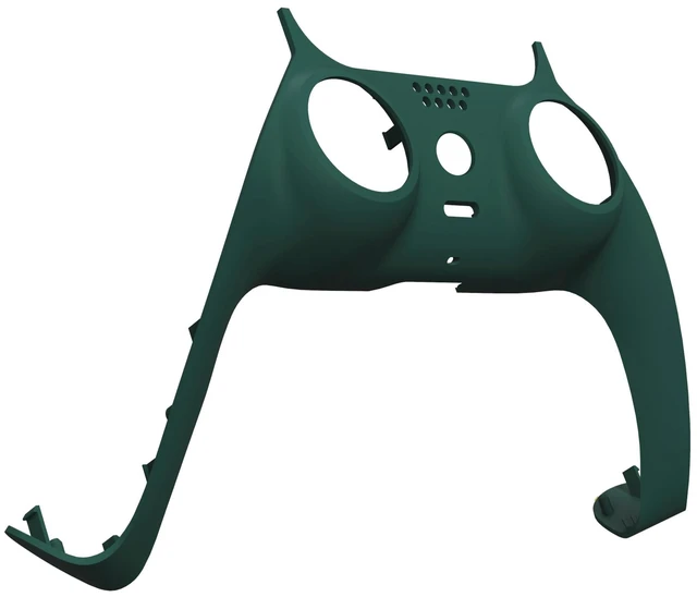 Main image of eXtremeRate Racing Green Decorative Trim Shell Compatible with p s 5 Controller, Soft Touch DIY Replacement Clip Shell, Custom Plates Cover Compatible with p s 5 Controller with Accent Rings