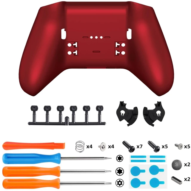 Alt view image 2 of 7 - eXtremeRate Replacement Bottom Shell Case for Xbox Elite Series 2 Controller, Custom Scarlet Red Back Housing Cover for Xbox Elite Series 2 Core Wireless Controller Model 1797