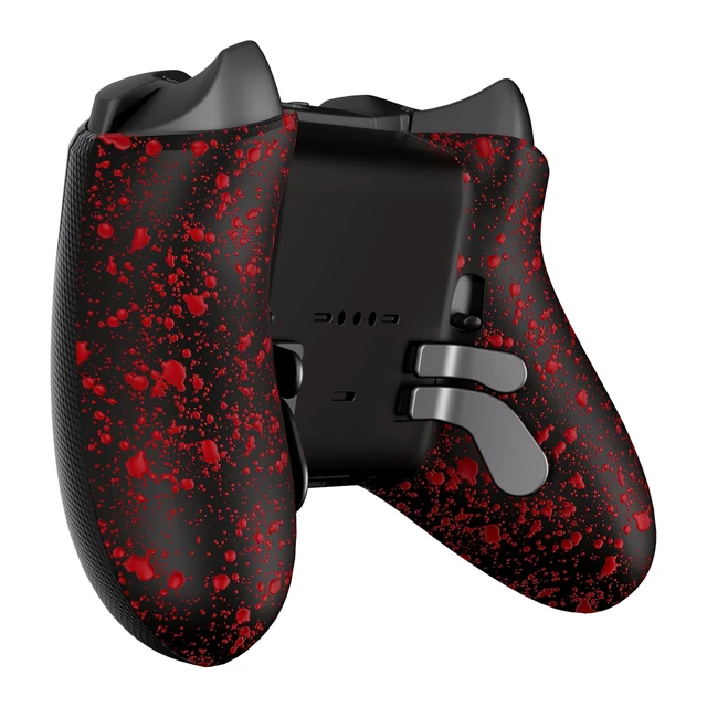 Alt view image 7 of 7 - eXtremeRate Replacement Bottom Shell Case for Xbox Elite Series 2 Controller, Textured Red Non-Slip Back Housing Shell, 3D Splashing Cover for Xbox Elite Series 2 Core Wireless Controller Model 1797