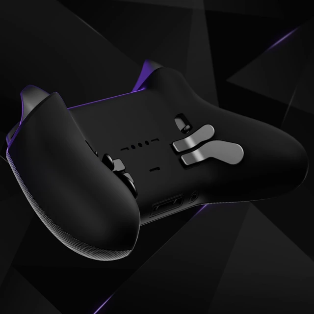 Alt view image 6 of 7 - eXtremeRate Replacement Bottom Shell Case for Xbox Elite Series 2 Controller, Custom Black Back Housing Shell Cover for Xbox Elite Series 2 Core Wireless Controller Model 1797
