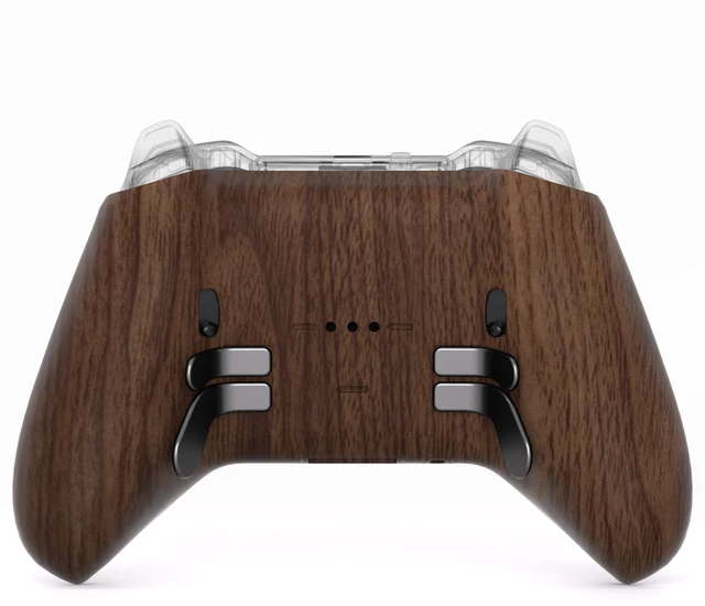 Main image of eXtremeRate Replacement Bottom Shell Case for Xbox Elite Series 2 Controller, Wood Grain Back Housing Shell Cover for Xbox Elite Series 2 Core Wireless Controller Model 1797