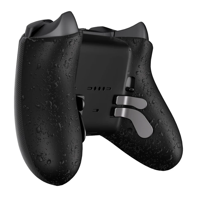 Alt view image 7 of 7 - eXtremeRate Replacement Bottom Shell Case for Xbox Elite Series 2 Controller, Textured Black Non-Slip Back Housing Shell, 3D Splashing Cover for Xbox Elite Series 2 Core Wireless Controller Model 1797