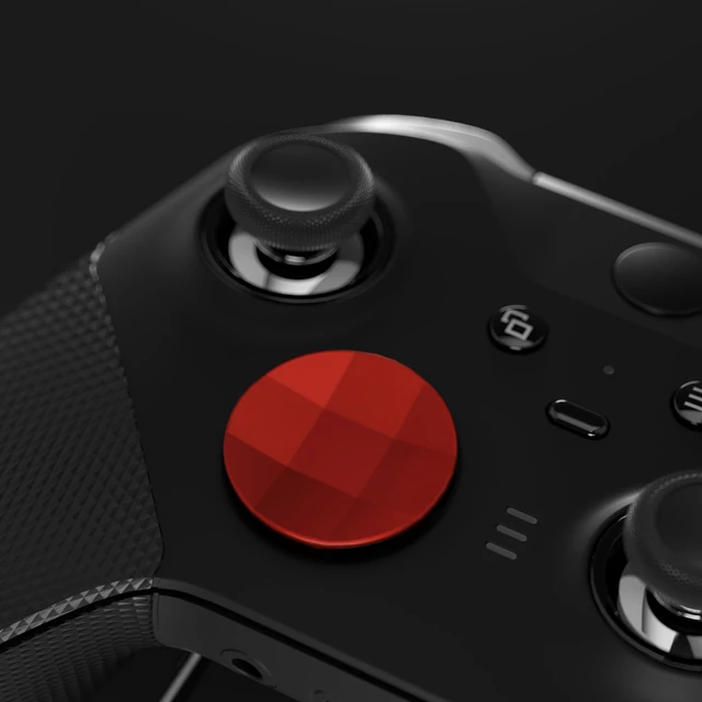 Alt view image 6 of 7 - eXtremeRate 2Pcs Metallic Scarlet Red Magnetic Stainless Steel D-Pads for Xbox Elite 1/2 Controller, Replacement Directional Pad Button Kits for Xbox One Elite & Xbox One Elite Series 2 Controller