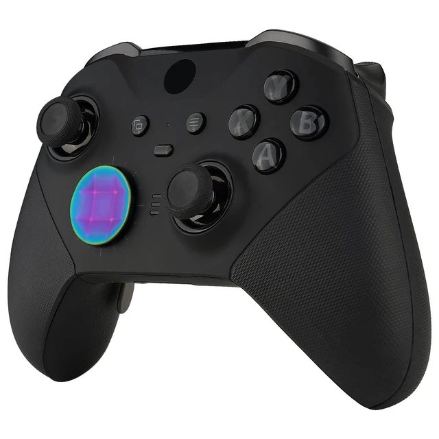 Alt view image 6 of 7 - eXtremeRate 2 pcs Metalic Rainbow Aura Blue & Purple Magnetic Stainless Steel D-Pads, Replacement Parts Directional Pad Button Kits for Xbox One Elite & Xbox One Elite Series 2 Controller