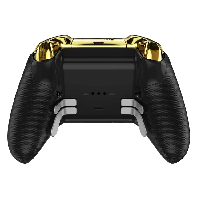 Alt view image 5 of 7 - eXtremeRate Chrome Gold Replacement Buttons for Xbox One Elite Series 2 Controller, LB RB LT RT Bumpers Triggers ABXY Start Back Sync Profile Keys for Xbox Elite Series 2 Core Controller Model 1797