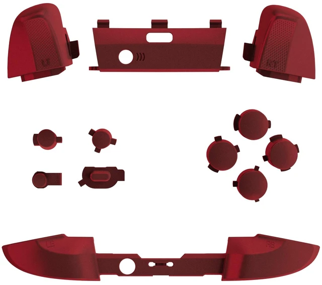 Alt view image 3 of 7 - eXtremeRate Scarlet Red Replacement Buttons for Xbox One Elite Series 2 Controller, LB RB LT RT Bumpers Triggers ABXY Start Back Sync Profile Keys for Xbox Elite Series 2 Core Controller Model 1797