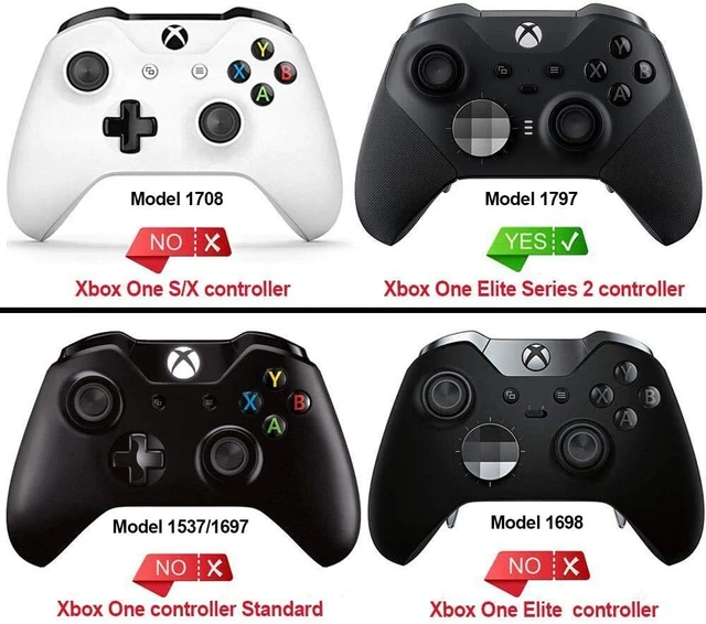 Alt view image 2 of 7 - eXtremeRate Chrome Gold Replacement Buttons for Xbox One Elite Series 2 Controller, LB RB LT RT Bumpers Triggers ABXY Start Back Sync Profile Keys for Xbox Elite Series 2 Core Controller Model 1797