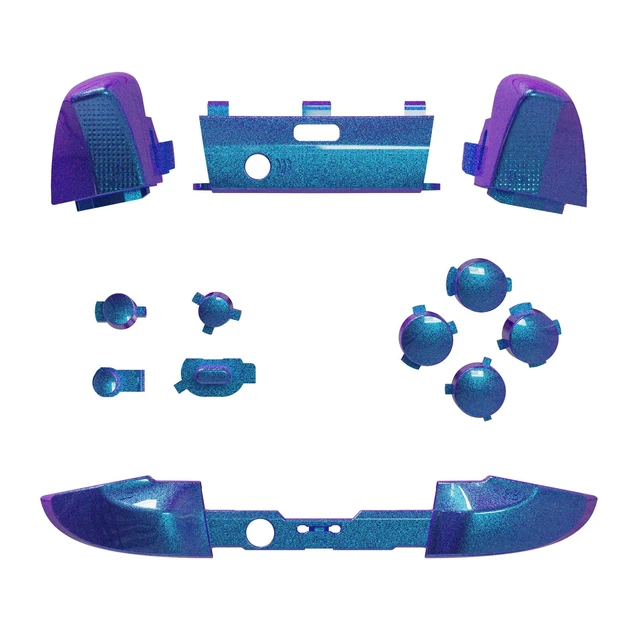 Alt view image 3 of 7 - eXtremeRate Chameleon Purple Blue Replacement Buttons for Xbox One Elite Series 2 Controller, LB RB LT RT Bumpers Triggers ABXY Start Back Sync Profile Keys for Xbox Elite Series 2 Core Controller