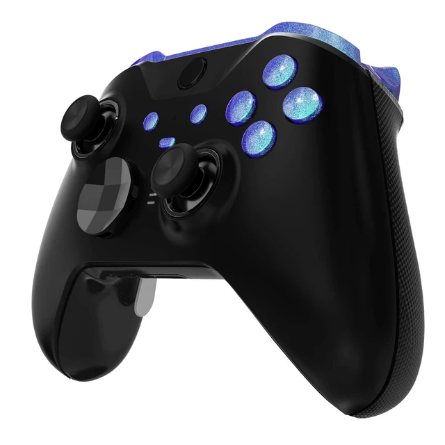 Alt view image 4 of 7 - eXtremeRate Chameleon Purple Blue Replacement Buttons for Xbox One Elite Series 2 Controller, LB RB LT RT Bumpers Triggers ABXY Start Back Sync Profile Keys for Xbox Elite Series 2 Core Controller