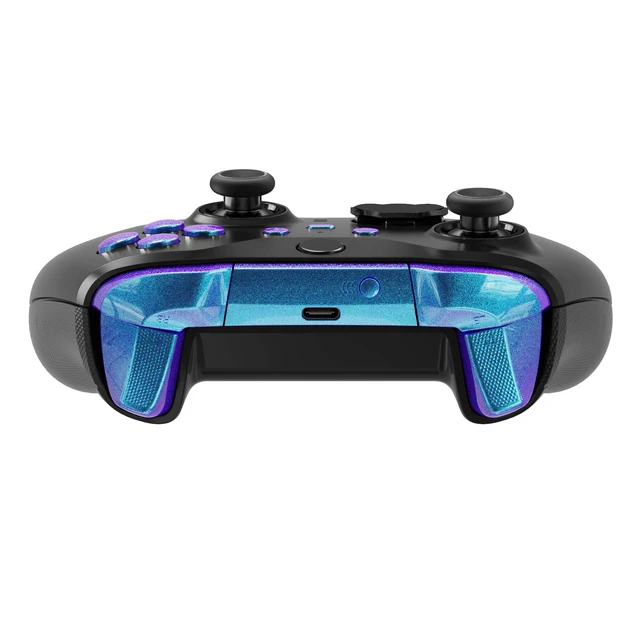 Alt view image 7 of 7 - eXtremeRate Chameleon Purple Blue Replacement Buttons for Xbox One Elite Series 2 Controller, LB RB LT RT Bumpers Triggers ABXY Start Back Sync Profile Keys for Xbox Elite Series 2 Core Controller