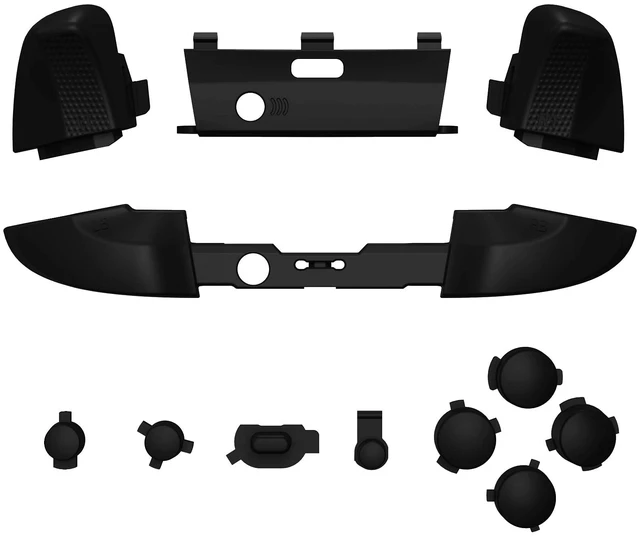 Alt view image 3 of 7 - eXtremeRate Black Replacement Buttons for Xbox One Elite Series 2 Controller, LB RB LT RT Bumpers Triggers ABXY Start Back Sync Profile Switch Keys for Xbox Elite Series 2 Core Controller Model 1797