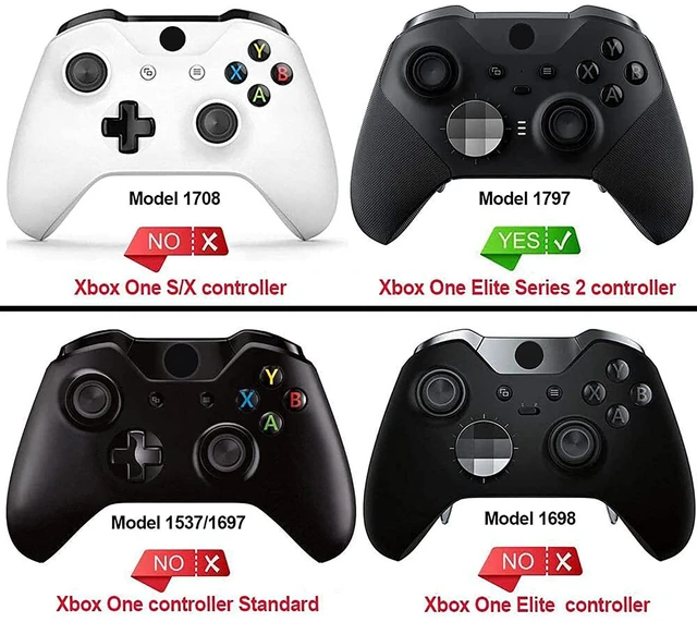 Alt view image 2 of 7 - eXtremeRate Black Replacement Buttons for Xbox One Elite Series 2 Controller, LB RB LT RT Bumpers Triggers ABXY Start Back Sync Profile Switch Keys for Xbox Elite Series 2 Core Controller Model 1797