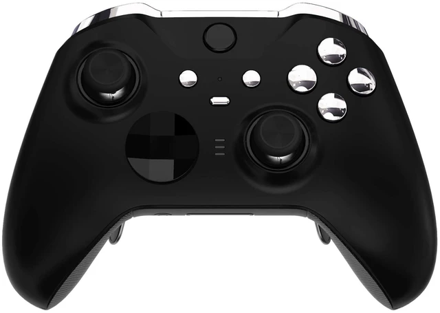 Main image of eXtremeRate Replacement Buttons for Xbox One Elite 2 Controller, LB RB LT RT Bumpers Triggers ABXY Start Back Sync Profile Keys for Xbox Elite Series 2 Controller Model 1797 - Chrome Silver