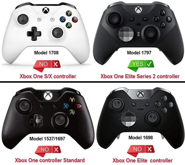 Alt view image 2 of 7 - eXtremeRate Replacement Buttons for Xbox One Elite 2 Controller, LB RB LT RT Bumpers Triggers ABXY Start Back Sync Profile Keys for Xbox Elite Series 2 Controller Model 1797 - Chrome Silver