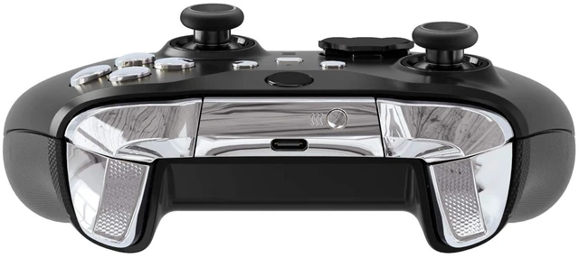 Alt view image 6 of 7 - eXtremeRate Replacement Buttons for Xbox One Elite 2 Controller, LB RB LT RT Bumpers Triggers ABXY Start Back Sync Profile Keys for Xbox Elite Series 2 Controller Model 1797 - Chrome Silver