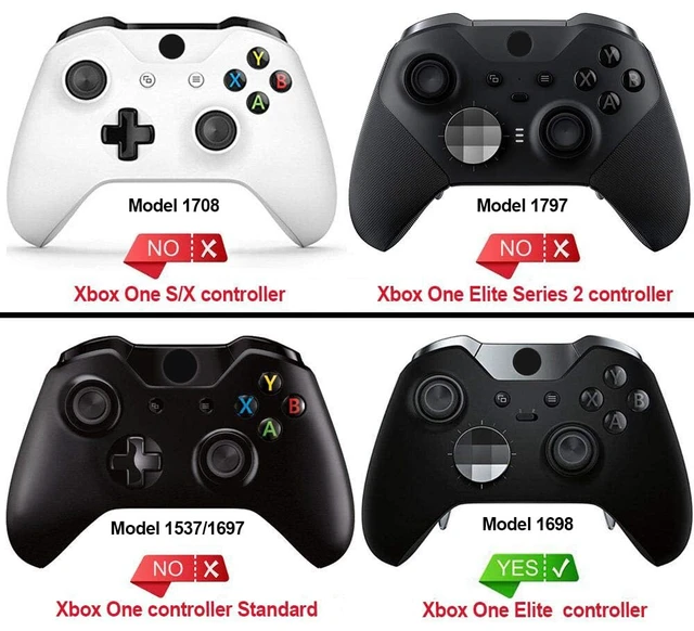 Alt view image 2 of 7 - eXtremeRate Soft Touch Red Rubberized Right Left Side Rails, Replacement Rear Handle Grips, Back Panels Faceplates Kits for Xbox One Elite Controller (Model 1698)