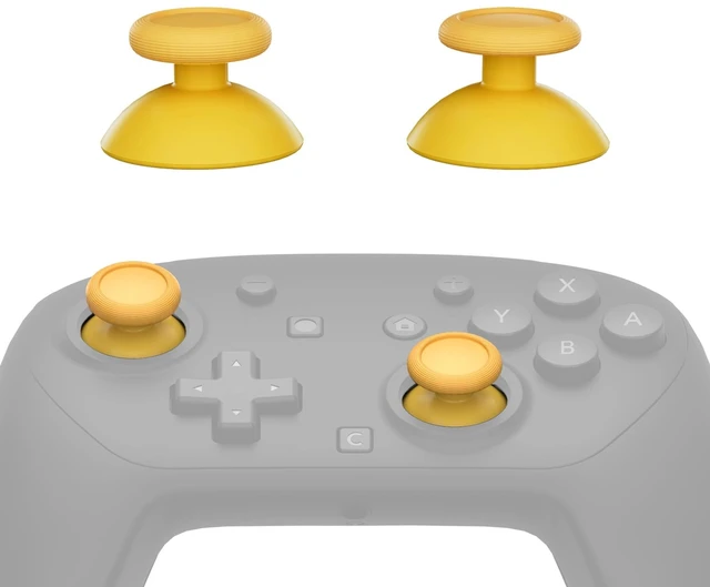 Main image of eXtremeRate Replacement 3D Joystick for Nintendo Switch 2 Pro Controller, Left Right Analog Stick Thumbsticks with Screwdriver Tools for Switch 2 Pro Controller, Multi-Colors Options - Yellow