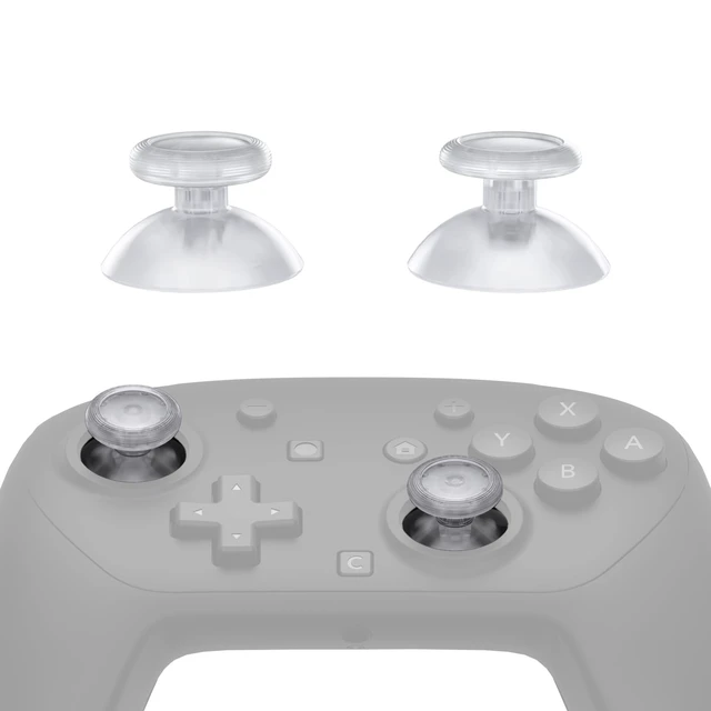 Main image of eXtremeRate Replacement 3D Joystick for Nintendo Switch 2 Pro Controller, Left Right Analog Stick Thumbsticks with Screwdriver Tools for Switch 2 Pro Controller, Multi-Colors Options - Clear