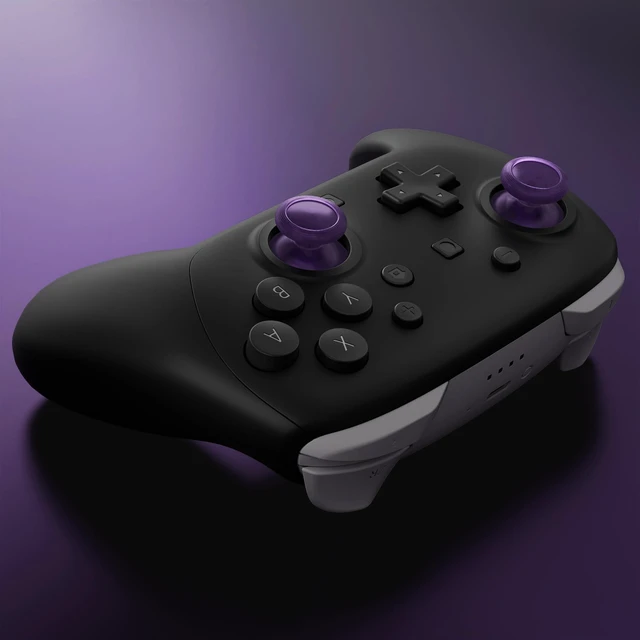 Alt view image 5 of 7 - eXtremeRate Replacement 3D Joystick for Nintendo Switch 2 Pro Controller, Left Right Analog Stick Thumbsticks with Screwdriver Tools for Switch 2 Pro, Multi-Colors Options - Clear Altomic Purple