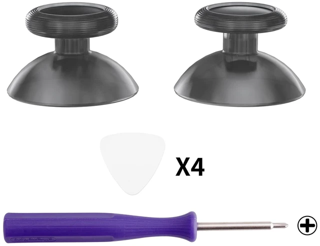 Alt view image 2 of 7 - eXtremeRate Replacement 3D Joystick for Nintendo Switch 2 Pro Controller, Left Right Analog Stick Thumbsticks with Screwdriver Tools for Switch 2 Pro, Multi-Colors Options - Clear Slate Black