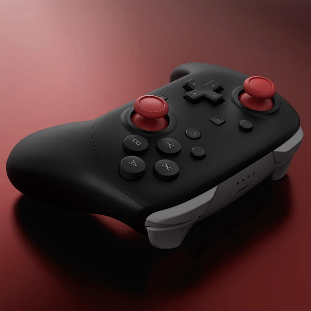 Alt view image 5 of 7 - eXtremeRate Replacement 3D Joystick for Nintendo Switch 2 Pro Controller, Left Right Analog Stick Thumbsticks with Screwdriver Tools for Switch 2 Pro Controller, Multi-Colors Options - Carmine Red