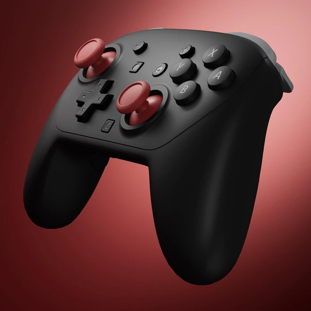 Alt view image 4 of 7 - eXtremeRate Replacement 3D Joystick for Nintendo Switch 2 Pro Controller, Left Right Analog Stick Thumbsticks with Screwdriver Tools for Switch 2 Pro Controller, Multi-Colors Options - Carmine Red