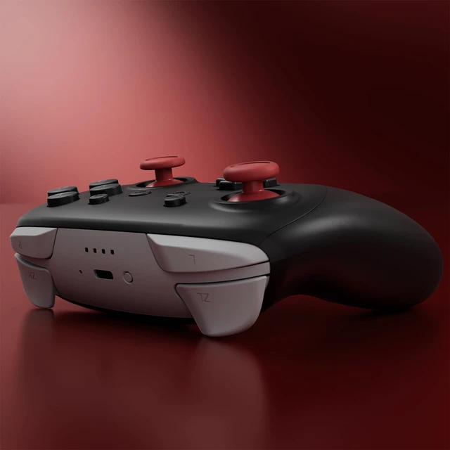 Alt view image 6 of 7 - eXtremeRate Replacement 3D Joystick for Nintendo Switch 2 Pro Controller, Left Right Analog Stick Thumbsticks with Screwdriver Tools for Switch 2 Pro Controller, Multi-Colors Options - Carmine Red