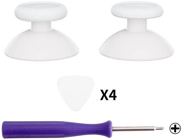 Alt view image 2 of 7 - eXtremeRate Replacement 3D Joystick for Nintendo Switch 2 Pro Controller, Left Right Analog Stick Thumbsticks with Screwdriver Tools for Switch 2 Pro Controller, Multi-Colors Options - White
