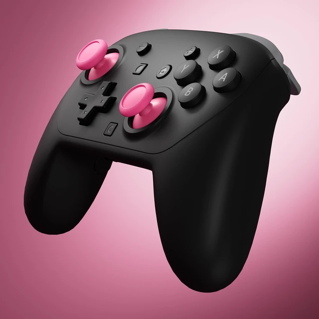 Alt view image 4 of 7 - eXtremeRate Replacement 3D Joystick for Nintendo Switch 2 Pro Controller, Left Right Analog Stick Thumbsticks with Screwdriver Tools for Switch 2 Pro Controller, Multi-Colors Options - Rose Red