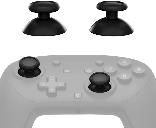 Main image of eXtremeRate Replacement 3D Joystick for Nintendo Switch 2 Pro Controller, Left Right Analog Stick Thumbsticks with Screwdriver Tools for Switch 2 Pro Controller, Multi-Colors Options - Black