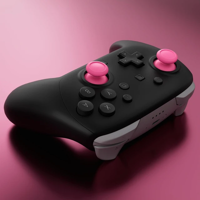 Alt view image 5 of 7 - eXtremeRate Replacement 3D Joystick for Nintendo Switch 2 Pro Controller, Left Right Analog Stick Thumbsticks with Screwdriver Tools for Switch 2 Pro Controller, Multi-Colors Options - Rose Red