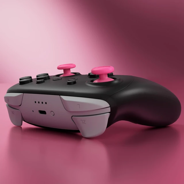 Alt view image 6 of 7 - eXtremeRate Replacement 3D Joystick for Nintendo Switch 2 Pro Controller, Left Right Analog Stick Thumbsticks with Screwdriver Tools for Switch 2 Pro Controller, Multi-Colors Options - Rose Red