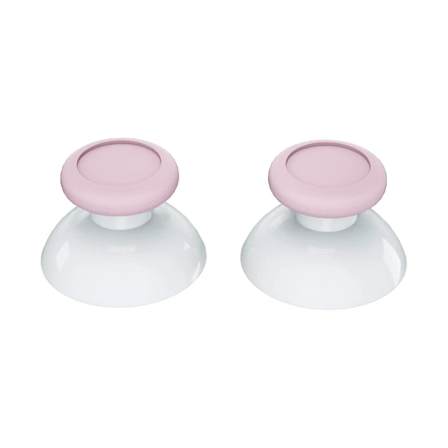 Alt view image 5 of 7 - eXtremeRate Cherry Blossoms Pink & White Dual-Color Replacement 3D Joystick Thumbsticks, Analog Thumb Sticks with Cross Screwdriver for Nintendo Switch Pro Controller