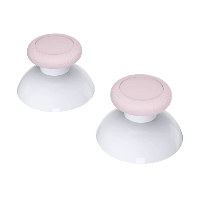 Alt view image 7 of 7 - eXtremeRate Cherry Blossoms Pink & White Dual-Color Replacement 3D Joystick Thumbsticks, Analog Thumb Sticks with Cross Screwdriver for Nintendo Switch Pro Controller
