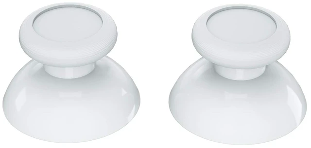 Alt view image 5 of 7 - eXtremeRate White Replacement 3D Joystick Thumbsticks, Analog Thumb Sticks with Cross Screwdriver for Nintendo Switch Pro Controller
