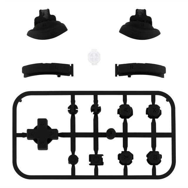 Alt view image 2 of 7 - eXtremeRate Black Replacement ABXY Home Capture Plus Minus Keys Dpad L R ZL ZR Trigger for Nintendo Switch Lite, Full Set Buttons Repair Kits with Tools for Nintendo Switch Lite