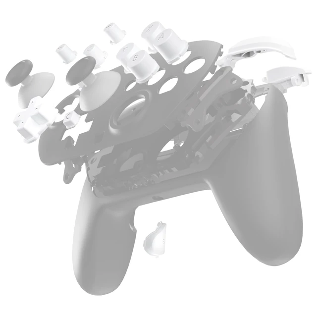 Alt view image 3 of 7 - eXtremeRate DIY Replacement Full Set Buttons for Nintendo Switch 2 Pro Controller, Custom ABXY Dpad + - Home Capture Power L R ZR ZL Triggers Sync GL GR Buttons for Switch 2 Pro Controller - White