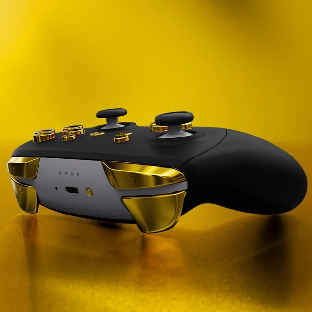 Alt view image 7 of 7 - eXtremeRate DIY Replacement Full Set Buttons for Nintendo Switch 2 Pro Controller, Chrome Gold Custom ABXY Dpad + - Home Capture Power L R ZR ZL Triggers Sync GL GR Buttons for Switch 2 Pro Controller
