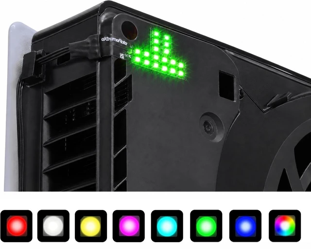 Main image of eXtremeRate 7 Colors 40 Effects RGB RAINBOW Logo LED Kit for PS5 Slim/Pro Console, Illuminated Lighting Decoration Logo LED Board for PS5 Slim/Pro Disc & Digital Console