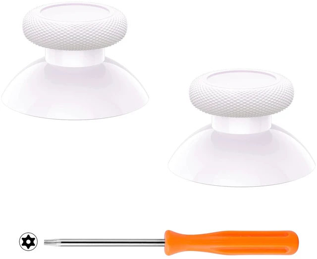 Main image of eXtremeRate Replacement Thumbsticks for Xbox Series X & S Controller, Joysticks Repair Kit for Xbox Wireless Controller, Custom Analog Stick Buttons for Xbox One S/X/Elite Controller - White
