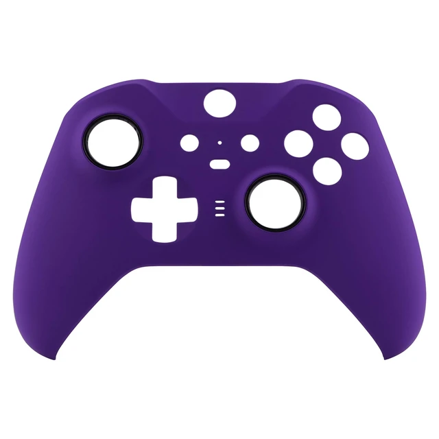 Alt view image 3 of 7 - eXtremeRate Purple Soft Touch Grip Faceplate Cover, Front Housing Shell Case Replacement Kit for Xbox One Elite Series 2, Xbox Elite 2 Core Controller Model 1797 - Controller NOT Included
