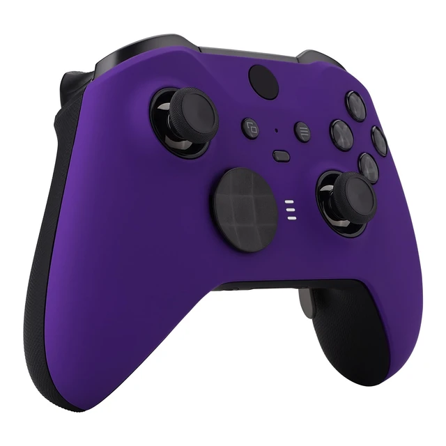 Alt view image 6 of 7 - eXtremeRate Purple Soft Touch Grip Faceplate Cover, Front Housing Shell Case Replacement Kit for Xbox One Elite Series 2, Xbox Elite 2 Core Controller Model 1797 - Controller NOT Included