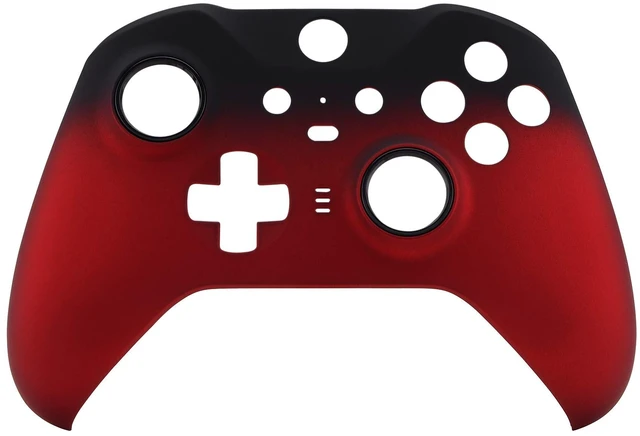 Alt view image 3 of 7 - eXtremeRate Shadow Scarlet Red Soft Touch Grip Faceplate for Xbox One Elite Series 2, Front Housing Shell Cover Replacement Kit for Xbox Elite 2 Core Controller Model 1797 - Controller NOT Included